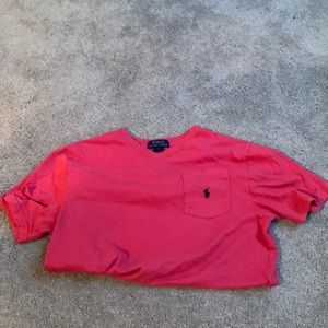 Red Polo Ralph Lauren T Shirt Youth Large